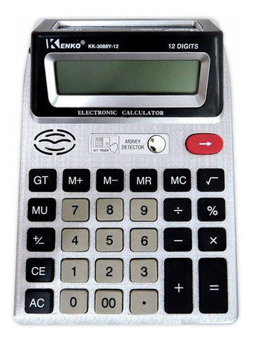Calculadora Eletrônica Nota Falsa Com Display Duplo