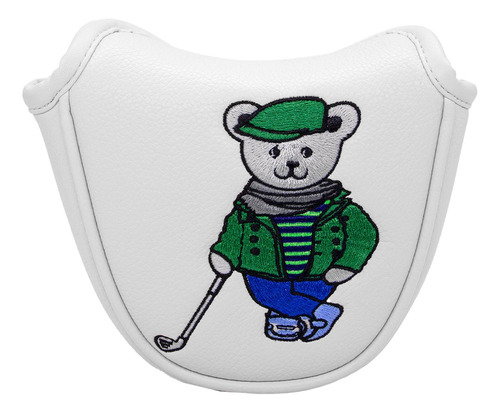 Golf Club Headcover Protector Elegante Golf Mallet Blanco