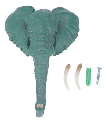 Gancho De Pared Simple Con Cabeza De Elefante, Estilo Retro