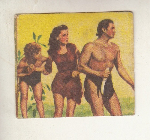Cine 1954 Tarjeta Tarzan Johnny Weissmuller Unica Uruguay 