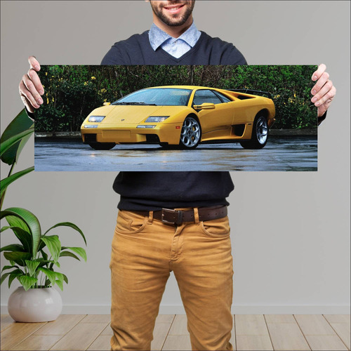 Cuadro 30x80cm Auto 2000 Lamborghini Diablo Vt 6 139