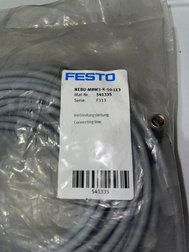 Cable De Conexión, Marca: Festo, Modelo: Nebu-m8w3-k-10-le3 (Usado)