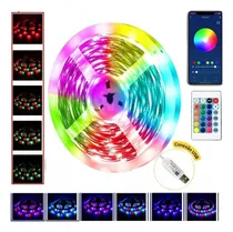 Comprar  Asus Fita Led Colorida 5mt Prova D'agua Bluethooth Usb + Controle Cor Da Luz Rgb Tensão De Operação 5v 110v\u002F220v