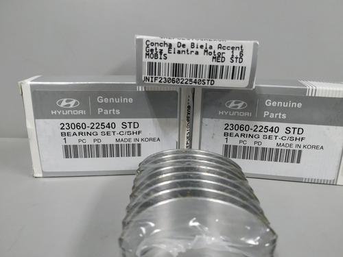 Concha De Biela Accent Getz Elantra Motor 1.6 Mobis Std