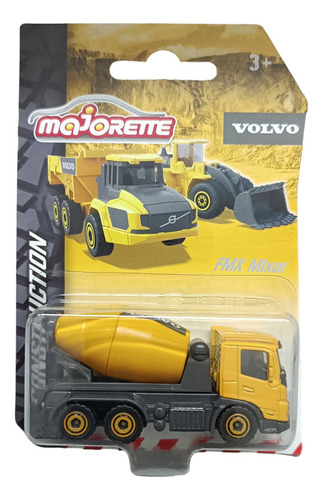 Majorette, Mixer Volvo, Escala 1/72, Metalica, 7cms Largo.