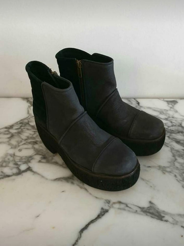 Botas De Cuero Marca Clara Barcelo Nuevas