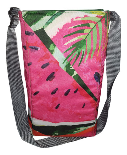 Bolso Matero Desplegable Marca Chilly Black Days Watermelon Interior Verde (Usado)
