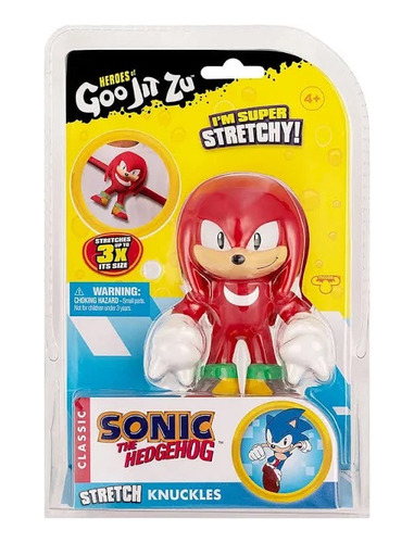 Herois Goo Jit Zu Knuckles Boneco Elastico Sonic Sunny