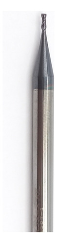 Fresa Topo Reto Metal Duro Md 1mm 2 Cortes Top Mill