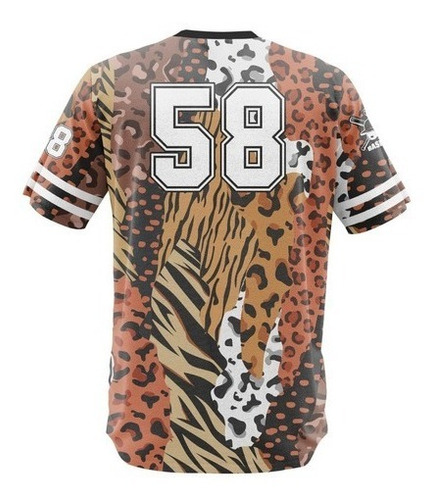 Imagem 2 de 2 de Camisa Jersey Baseball Time Jogo Verão Tropical Color Hype
