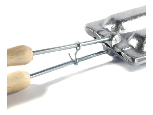 Forma Para Crepe Suiço Fogão Aluminio Fundido Resistente Cor Prata