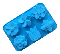 Comprar Molde Silicona, Jabones, Velas Y Repostería, Flores Varias 6