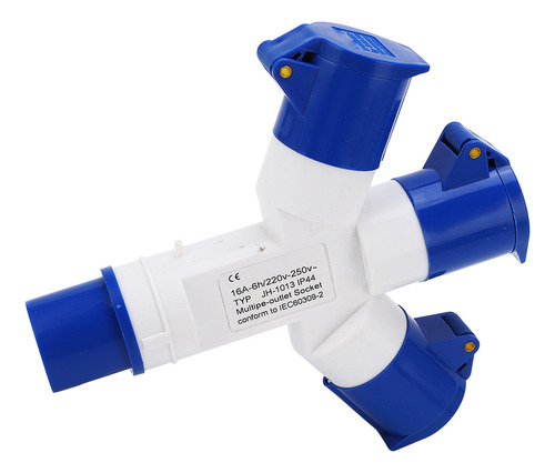 Conector Industrial Multifuncional, Enchufe De 1 Entrada Y 3