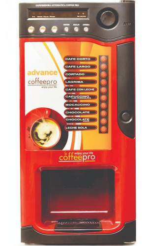 Cafetera Coffee Pro Advance Red 10 Selecciones Expendedora