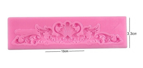 Imagen 2 de 5 de Molde De Silicona Guarda Floral Vintage