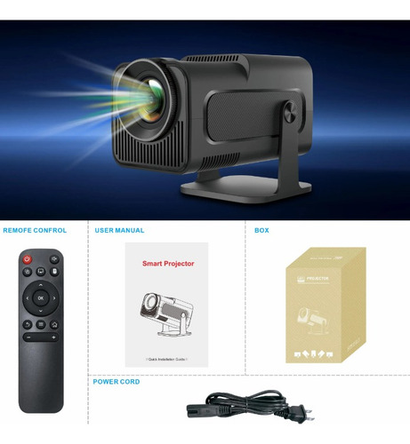 Mini Projetor Android11 Smart Hy320 4k Portátil Tv Celular C