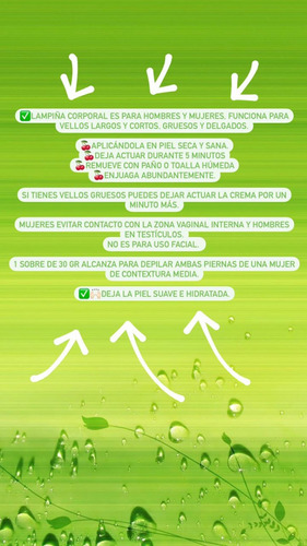 Imagen 3 de 4 de Crema Depilatoria Depilación Depilacion Lampiña Hidrata