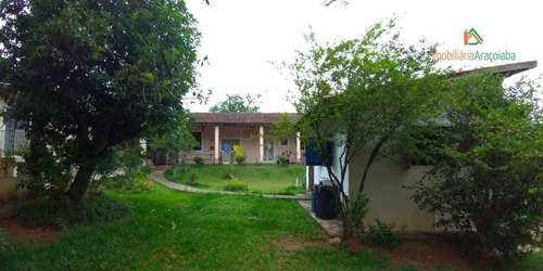 Chácara Com 3 Dormitórios À Venda, 1250 M² Por R$ 430.000,00 - Jardim Salete - Araçoiaba Da Serra/sp - Ch0205