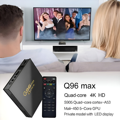 Tv Box Android Q96 Max 4k Streaming Wifi Negro