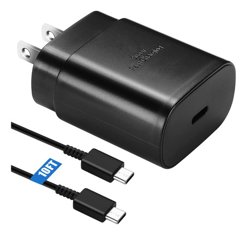 Cargador Para Samsung 25w Carga Rapida Usb Tipo C Cable 3m