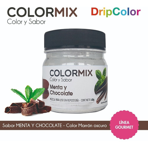 Colorante Polvo Comestible Color Mix Sabor Chocolate - Menta