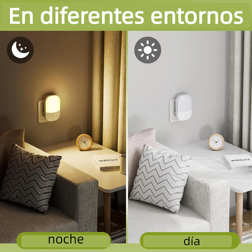 Pasillo Dormitorio Interior Luz Sensor 2 Pcs.