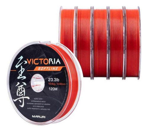 Linha De Pesca Soft Victoria Laranja 120m 0,40mm 23,3lb