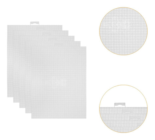 5pcs Folhas De Tela De Malha Folhas De Malha De Ponto Cruz,