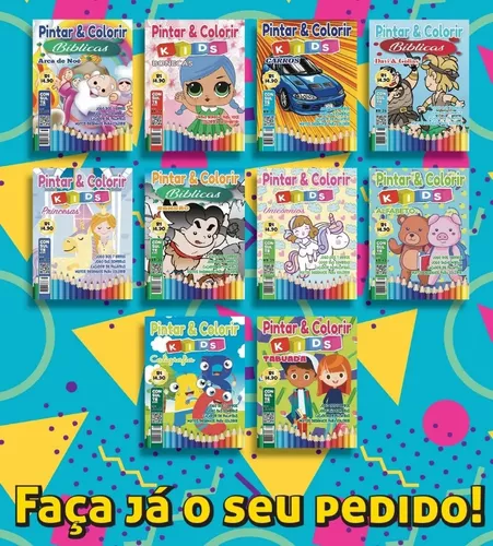 Revista De Colorir - Dinossauro Menina