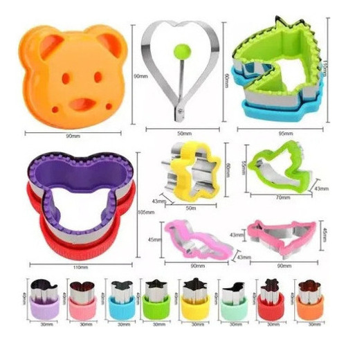 Comida Infantil, Molde Doblado Para Cortar Pan De Frutas2024