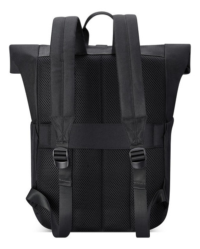 Mochila Portanot. 1 Comp. 15.6 Ecologica Delsey Citypak 610 Color Negro Diseño de la tela Liso