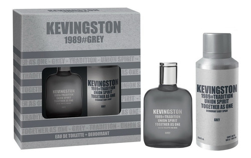 Pack Perfume Kevingston 1989 Grey +desodorante Ideal Regalo 