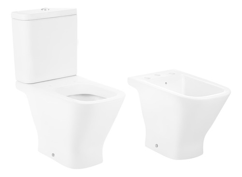 Combo Roca The Gap Baño Inodoro Largo + Depósito + Bidet 3