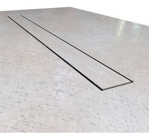 Kit 4 Ralo Linear Invisivel Cola Piso Oculto 15x100 Cm Inox