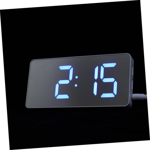 Reloj Despertador Digital Usb Con Espejo Y Números Led