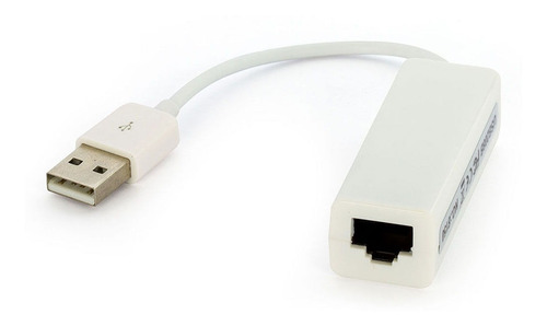 Adaptador Usb Para Rj45 Cor Branco