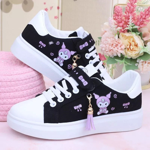 Zapatos Casuales De Lona Sanrio Kuromi For Niñas 2023