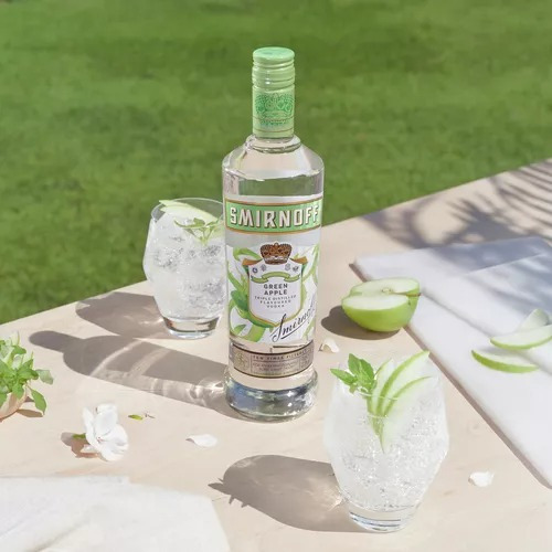 Vodka Smirnoff Green Apple Saborizado Manzana Verde Pack X6