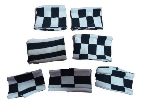 Muñequeras De Tela Acuadrille O Rayadas