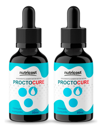 3 Procto Cure Original 30ml Suplemento Concentrado Em Gotas Natural