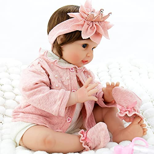 Milidool Muñeca Bebé Reborn Niña, 22 Pulgadas Realista