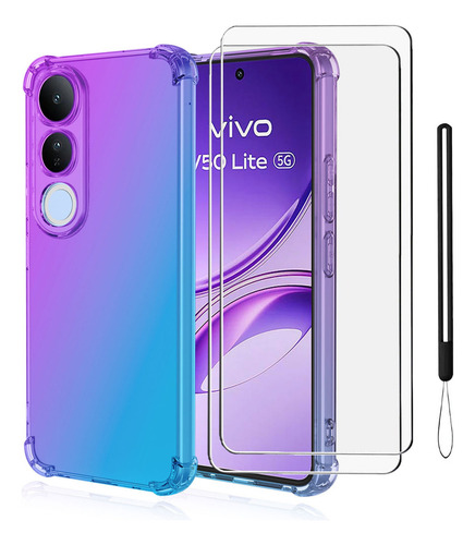 Funda Para Vivo V50 Lite 5g Carcasa + 2 Micas + Correas