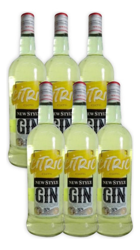 New Style Gin Citric Caja X6u 1000ml Argentina