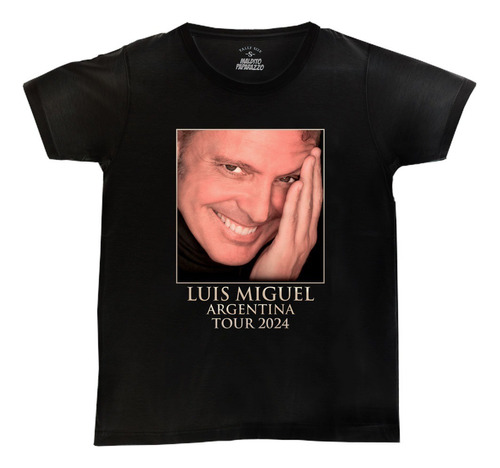 Luis Miguel Tour Logo 2024-remera 100% Algodón-hilado 30/1