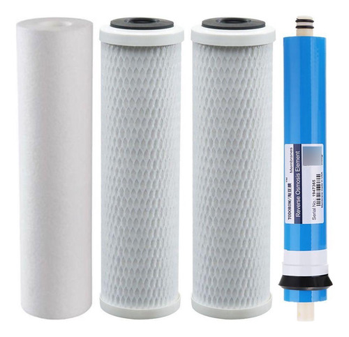 Kit Refil Osmose Reversa Consumo 190 L/dia Membrana 50gpd