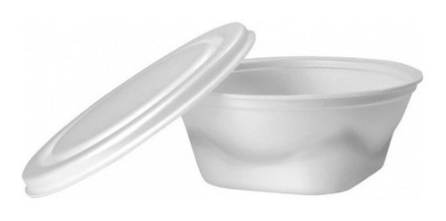 Plato Termico + Tapa Marmita 1100ml Delivery Comida X 100u