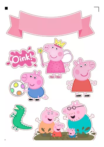 Topper de bolo Peppa Pig