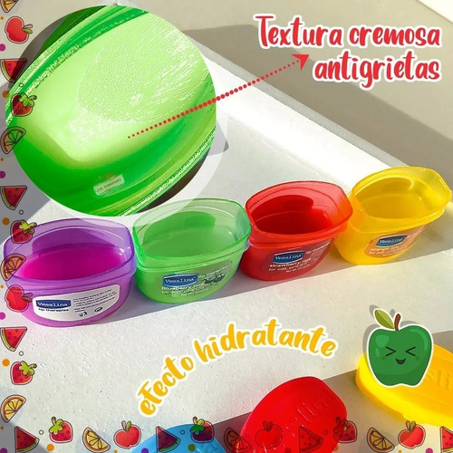 2 Mini Bálsamos O Vaseina Para Labios Frutal Hidratante