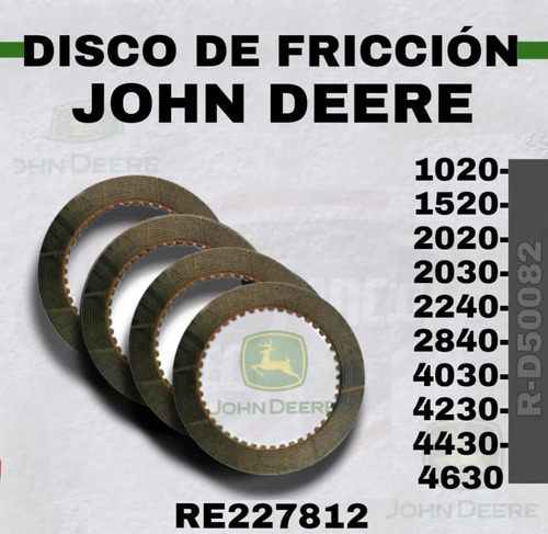 Disco De Fricción John Deere Re227812