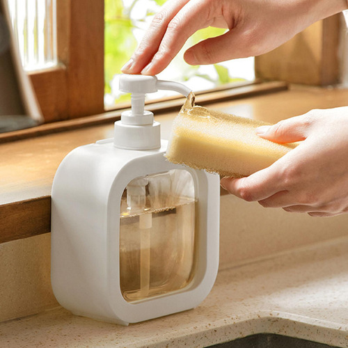 Dispensador De Jabón Botella De Loción Transparente 300ml